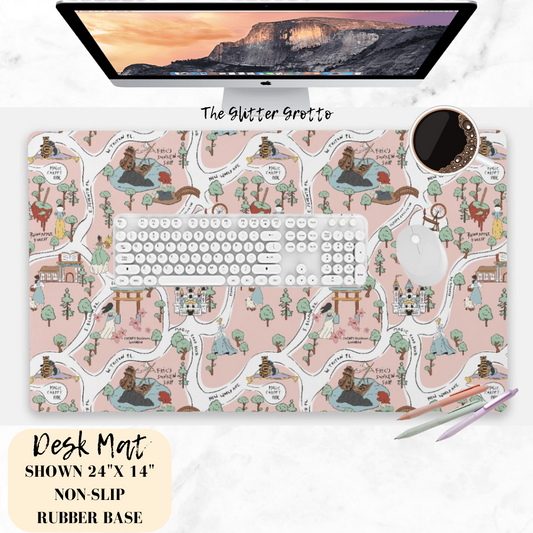 Princess Map Desktop Mat